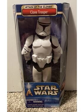 Star Wars Clone Trooper Attack of the Clones 12” Figure 2002 Hasbro Brand New